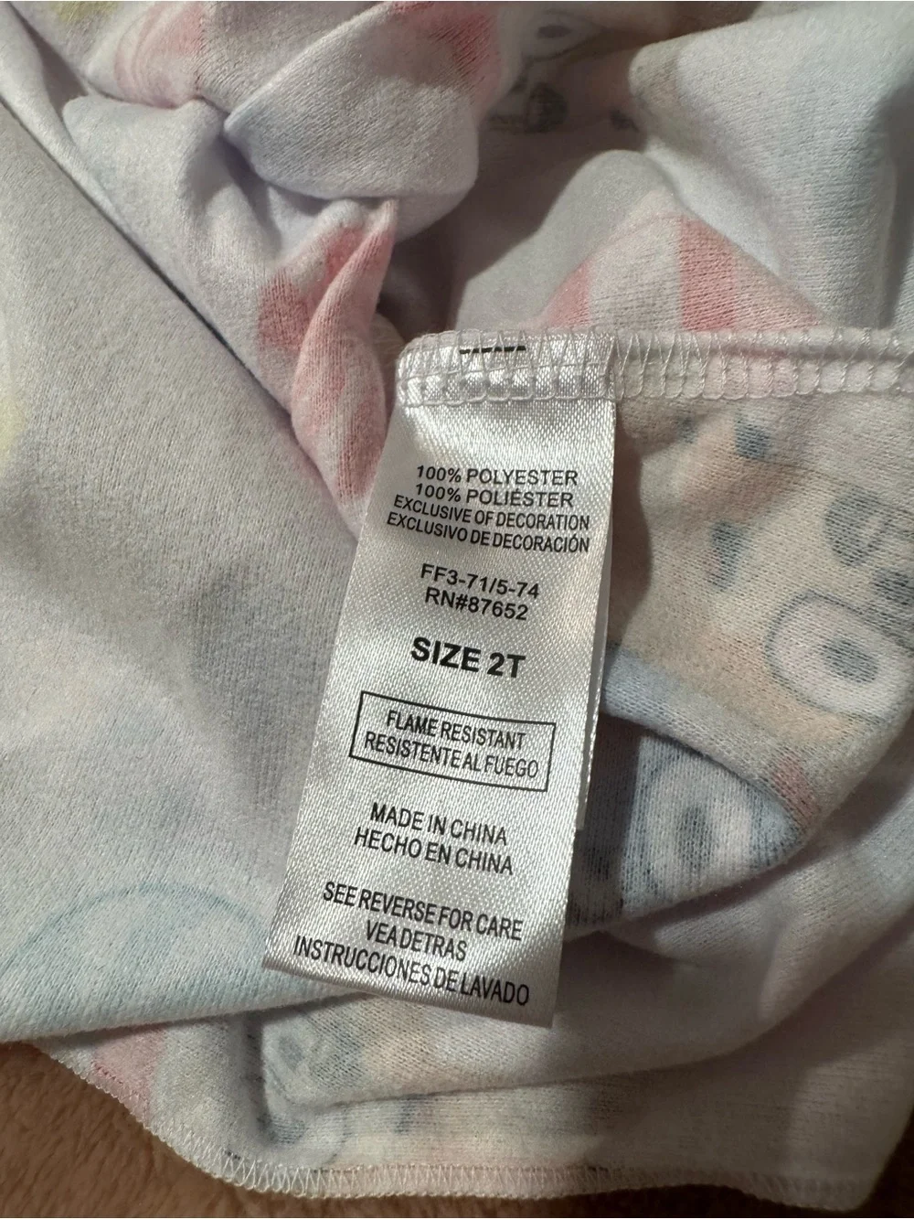 NWT Bluey Holiday Flame Resistant Nightgown, Toddler Size 2T
